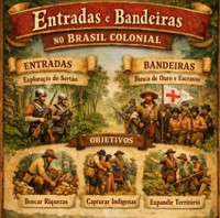 Teste seus conhecimentos históricos sobre as Entradas e Bandeiras no Brasil Colonial