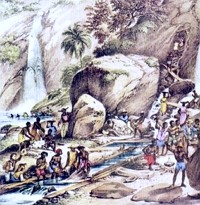 O ciclo do ouro teve grande desenvolvimento na segunda metade do século XVIII