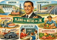 Plano de Metas de JK: 5 anos de desenvolvimento  em 5 de governo