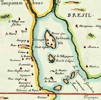Mapa da França Antártica